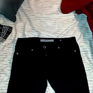 Size 31 black Affliction brand designer jeans